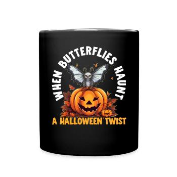 Papillon Halloween Trick Or Treat Insect Lover Lover - Mug uni - noir - Devant