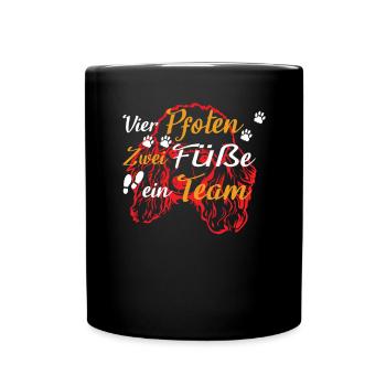 Hundezubehör Pudel Hundebesitzer - Tasse einfarbig - Schwarz - Vorne
