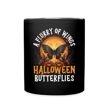 Papillon Halloween Trick Or Treat Insect Lover Lover - Mug uni - noir - Devant