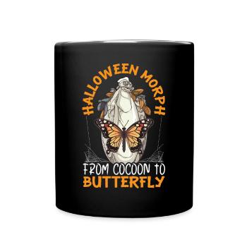 Butterfly Halloween Trick Or Treat Insect Lover - Full Colour Mug - black - Front