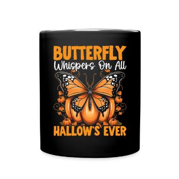 Papillon Halloween Trick Or Treat Insect Lover Lover - Mug uni - noir - Devant