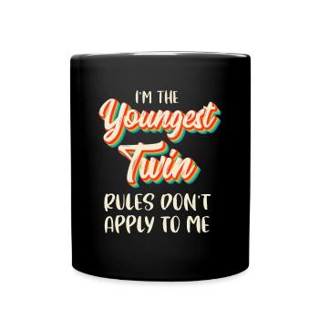 Twins Shirts Tenue d’anniversaire Drôle de frères et sœurs Younge - Mug uni - noir - Devant