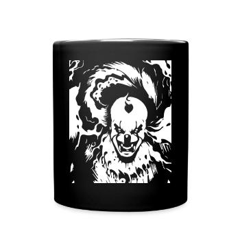 Horror Clown Spooky Halloween Horror Film Evil Cl - Tasse einfarbig - Schwarz - Vorne