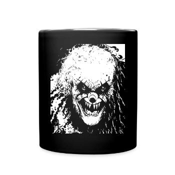 Horror Clown Spooky Halloween Horror Film Evil Cl - Tasse einfarbig - Schwarz - Vorne