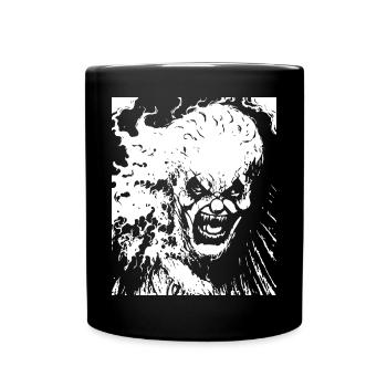 Horror Clown Spooky Halloween Horror Film Evil Cl - Tasse einfarbig - Schwarz - Vorne