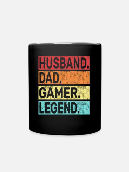 Mari Papa Gamer Légende - Mug uni - noir