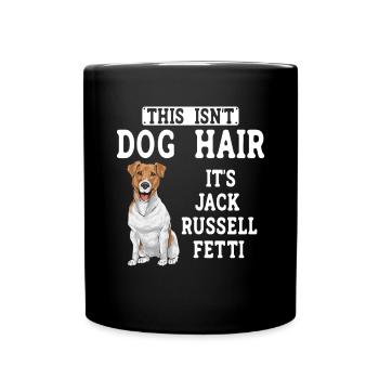 Jack Russell Terrier - Tasse einfarbig - Schwarz - Vorne