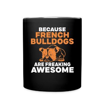 Cadeaux de bouledogue français - Mug uni - noir - Devant