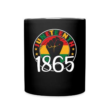 Juneteenth Afro-Américain Black Freedom 1865 - Mug uni - noir - Devant