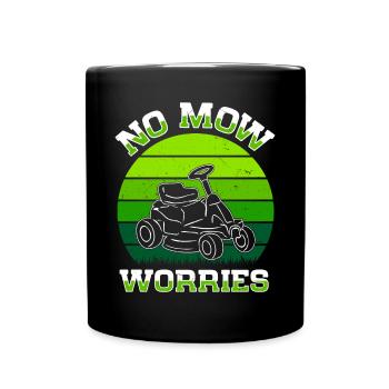 Lawn mowing Lawn mowers Gardeners Horticulture - Full Colour Mug - black - Front