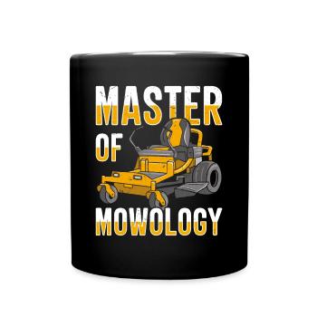 Lawn mowing Lawn mowers Gardeners Horticulture - Full Colour Mug - black - Front