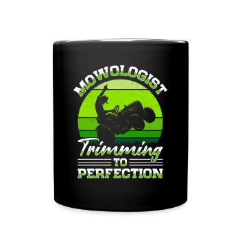 Lawn mowing Lawn mowers Gardeners Horticulture - Full Colour Mug - black - Front