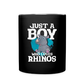 Nashorn - Tasse einfarbig - Schwarz - Vorne