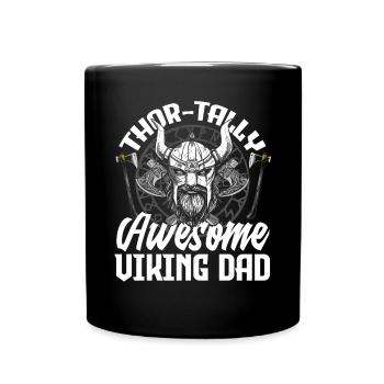 Thor-tally Awesome Viking Dad Fête des pères - Mug uni - noir - Devant