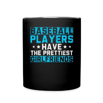 Les joueurs de baseball ont les plus jolies petites amies - Mug uni - noir - Devant