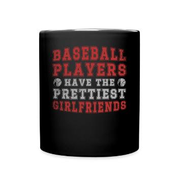Les joueurs de baseball ont les plus jolies petites amies - Mug uni - noir - Devant