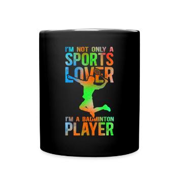 Badminton Badminton Player Gift - Full Colour Mug - black - Front