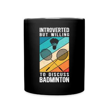 Badminton Badminton Player Badminton Cadeau - Mug uni - noir - Devant