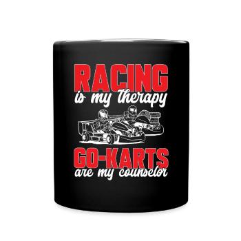 Go Kart Racing Karting Karting - Full Colour Mug - black - Front