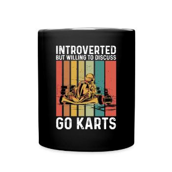 Go Kart Racing Karting Karting - Full Colour Mug - black - Front