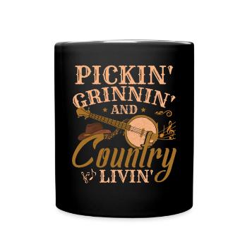 Country Music - Full Colour Mug - black - Front
