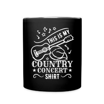 This Is My Country Concert Shirt - Full Colour Mug - black - Front