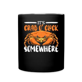 Krabbenfischen Krabbenfischer Krabbenfischer Krabben - Tasse einfarbig - Schwarz - Vorne