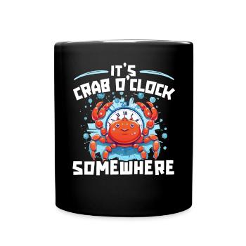 Krabbenfischen Krabbenfischer Krabbenfischer Krabben - Tasse einfarbig - Schwarz - Vorne