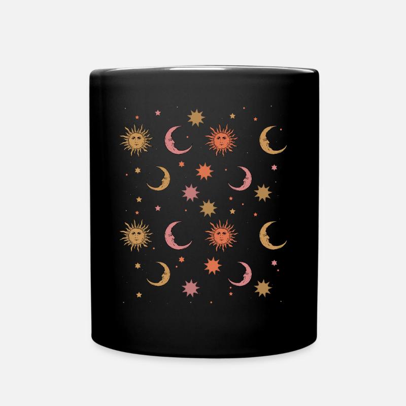 Whimsigoth Ästhetisch Hippie Himmlisch Vintage - Tasse einfarbig - Schwarz