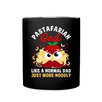 Flying Spaghetti Monster FSM - Full Colour Mug - black - Front