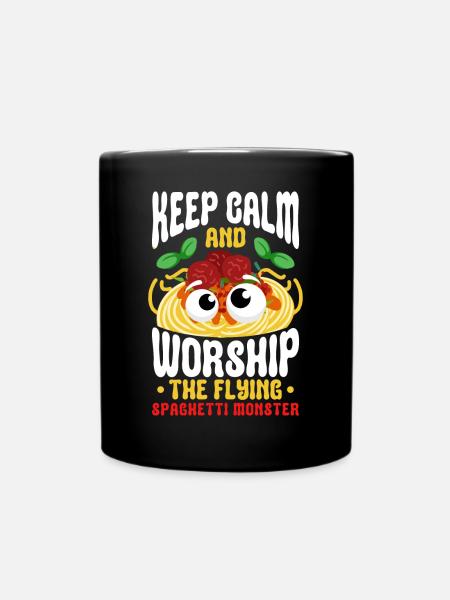 FSM Pastafarian - Tasse einfarbig - Schwarz
