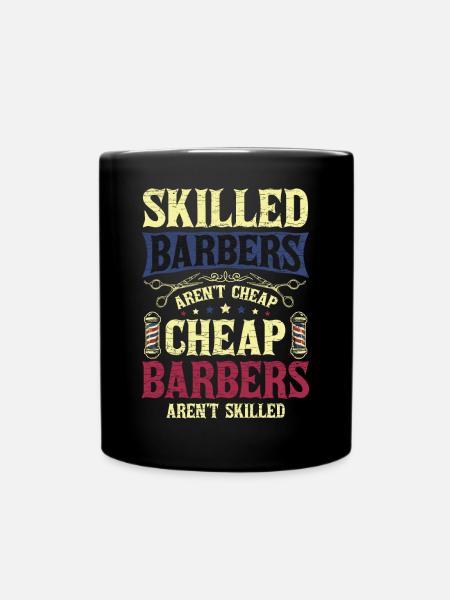 Barber Friseur Friseuse - Tasse einfarbig - Schwarz