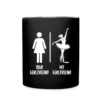 Ballet Dancer Dance Girl Ballerina - Full Colour Mug - black - Front