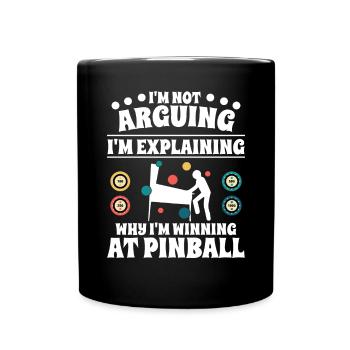 I'm not arguing, I'm explaining why I to - Tasse einfarbig - Schwarz - Vorne