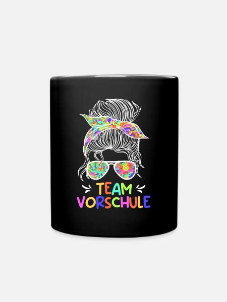 Vorschule Team Vorschüler Vorschulkinder - Tasse einfarbig - Schwarz
