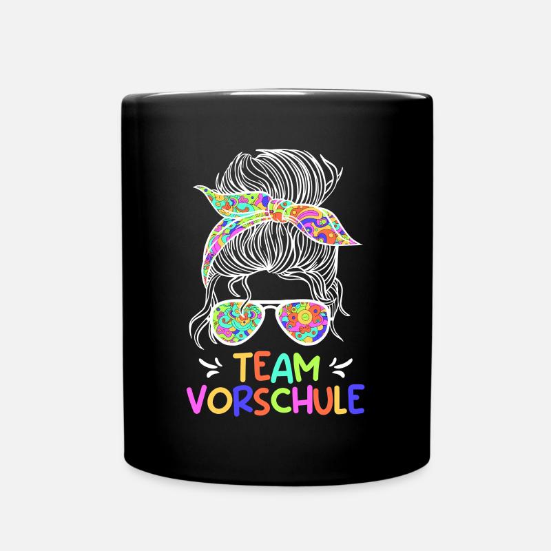Vorschule Team Vorschüler Vorschulkinder - Tasse einfarbig - Schwarz
