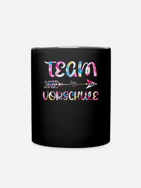 Vorschulkind Team Vorschule Einschulung - Tasse einfarbig - Schwarz
