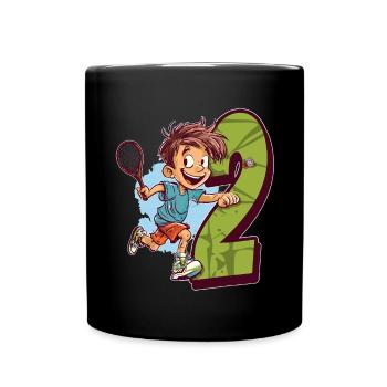 Je suis 2 Badminton Kid - Badminton - Mug uni - noir - Devant