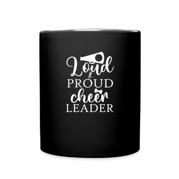 Cheerleader Quote Cheer Girl Cheerleading Cheer - Full Colour Mug - black - Front
