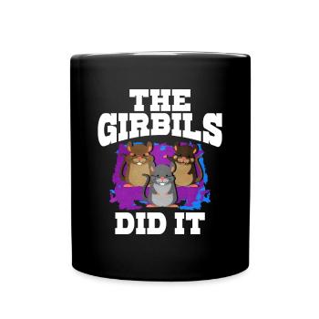 Gerbil Mouse Gift - Full Colour Mug - black - Front