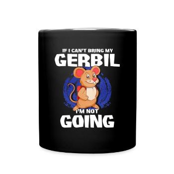 Gerbil Mouse Gift - Full Colour Mug - black - Front