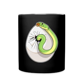 Tétine Serpent Bébé - Mug uni - noir - Devant