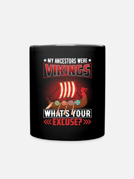 Wikinger Vorfahre - Tasse einfarbig - Schwarz