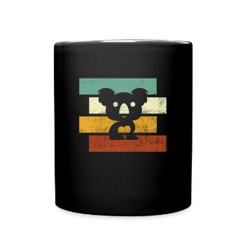 Koala Retro - Full Colour Mug - black - Front