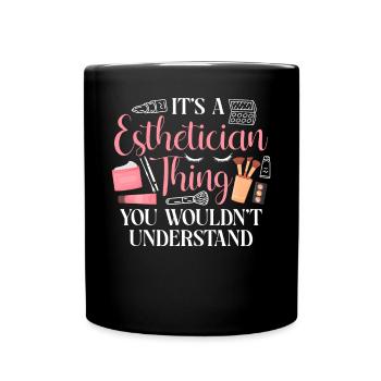 Cute Licensed Esthetician Skincare - Tasse einfarbig - Schwarz - Vorne