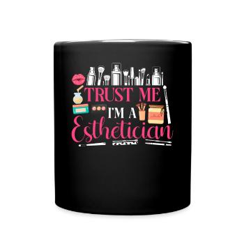Cute Licensed Esthetician Skincare - Tasse einfarbig - Schwarz - Vorne