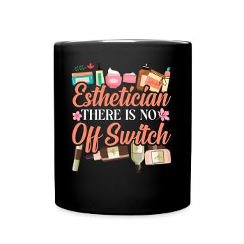 Cute Licensed Esthetician Skincare - Tasse einfarbig - Schwarz - Vorne