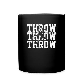 Lancer du javelot - Mug uni - noir - Devant