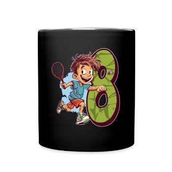 J’ai 8 ans Badminton Kid - Badminton - Mug uni - noir - Devant