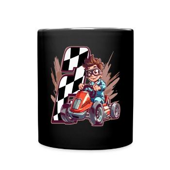 Ich Bin 2 Gokart Kid - Kart Racing - Tasse einfarbig - Schwarz - Vorne
